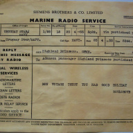 SIEMENS BROTHERS & Co. 1955 FACTURA BOLETA RADIO SERVICE