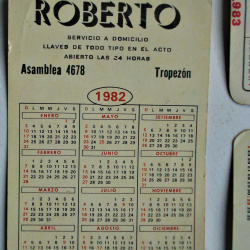 ALMANAQUES ANTIGUOS DE BOLSILLO 1982/83