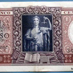 ARGENTINA BILLETE DE 1 PESO MONEDA NACIONAL 1947 C923