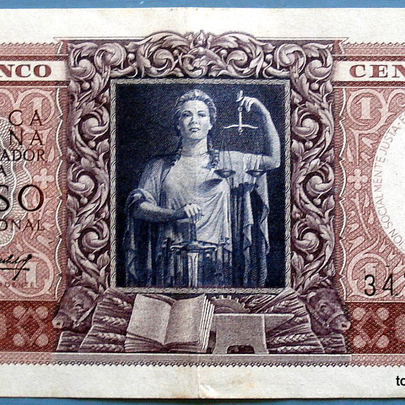 ARGENTINA BILLETE DE 1 PESO MONEDA NACIONAL 1947 C924