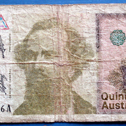 ARGENTINA BILLETE DE 500 AUSTRALES A156 1983