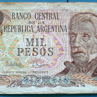 ARGENTINA BILLETE 1000 PESOS I 340 1982