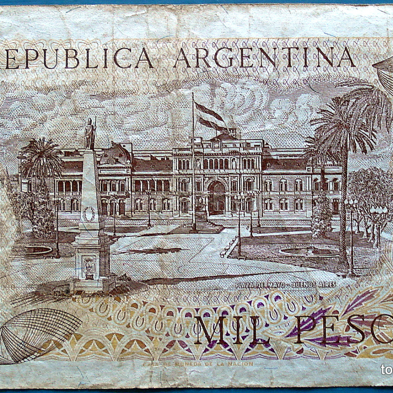 ARGENTINA BILLETE 1000 PESOS I 340 1982