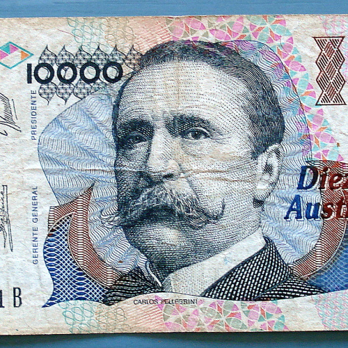 ARGENTINA BILLETE 10000 AUSTRALES B331 DE 1990