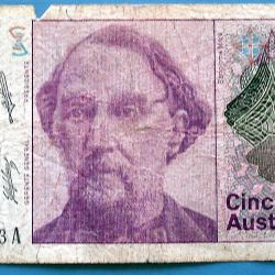 ARGENTINA BILLETE 50 AUSTRALES A753 DE 1988