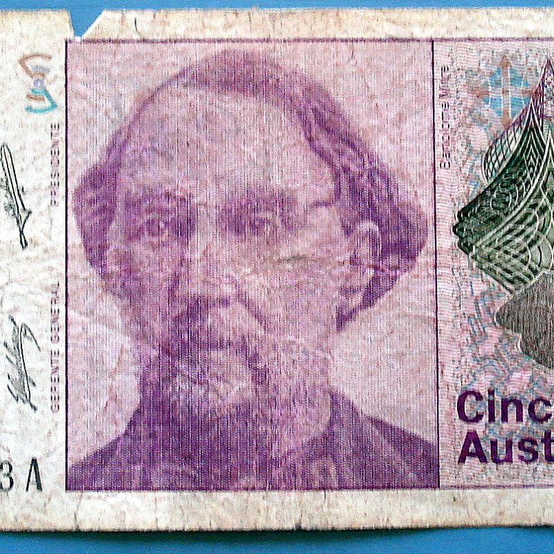 ARGENTINA BILLETE 50 AUSTRALES A753 DE 1988