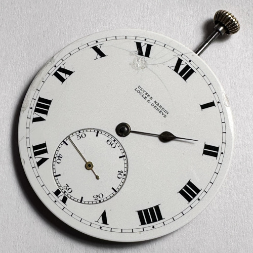 47 mm ULYSSE NARDIN Locle & Geneve Pocket Watch Movement Working