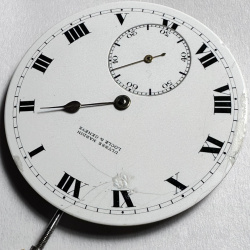 47 mm ULYSSE NARDIN Locle & Geneve Pocket Watch Movement Working