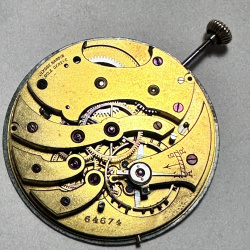47 mm ULYSSE NARDIN Locle & Geneve Pocket Watch Movement Working