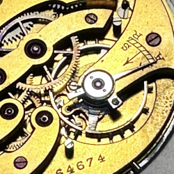 47 mm ULYSSE NARDIN Locle & Geneve Pocket Watch Movement Working