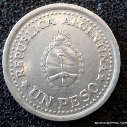 1810-1960 MONEDA DE 1 PESO CABILDO 25 DE MAYO REPÚBLICA ARGENTINA