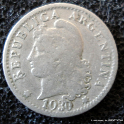 1930 MONEDA DE 5 CENTAVOS REPÚBLICA ARGENTINA