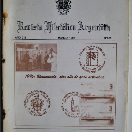 Revista Filatélica Argentina Marzo 1997 N°202