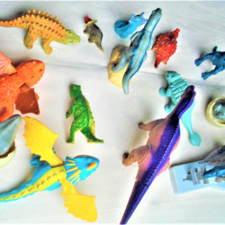 14 MUÑECOS DINOSAURIOS DISTINTOS TAMAÑOS LOTE