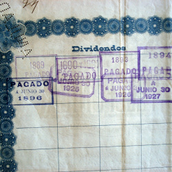 COOPERATIVA TELEFONICA 1889 UNA ACCION DE 20 PESOS MONEDA NACIONAL