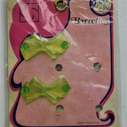 HEBILLAS ANTIGUAS PARA EL PELO BLISTER ORIGINAL PARA NENAS 2 UNIDADES