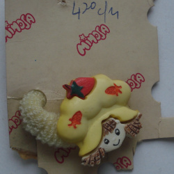 LOTE DE HEBILLAS ANTIGUAS PARA EL PELO BLISTER ORIGINAL PARA NENAS 4 UNIDADES