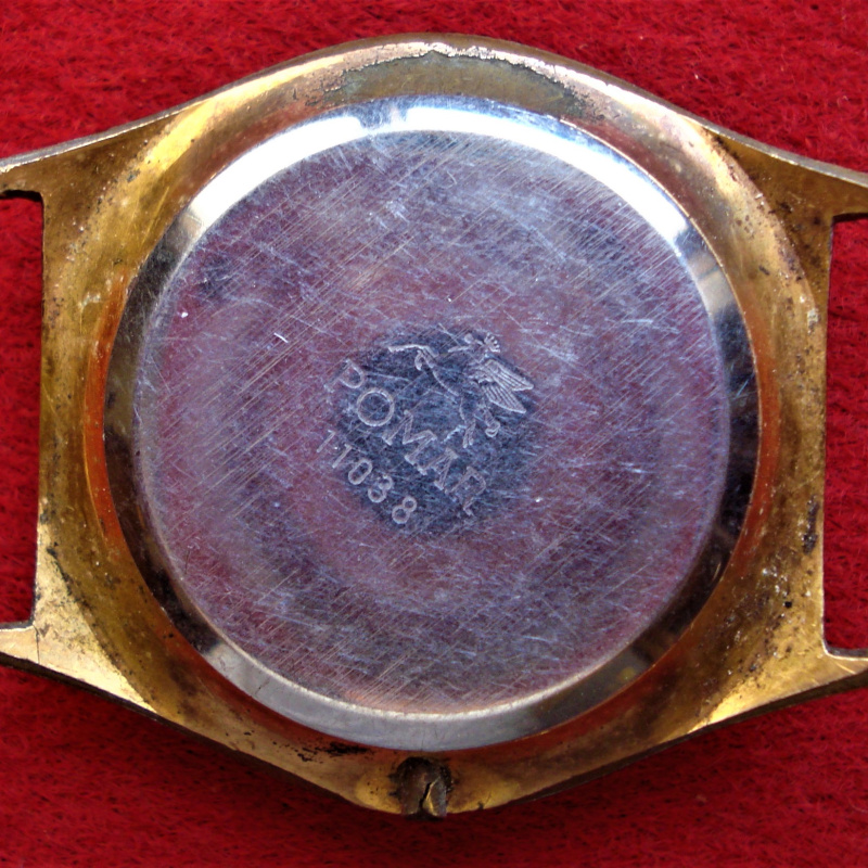 ROMAR CAJA COMPLETA ENCHAPADA CON TAPA DE ACERO RELOJ PULSERA DE 35 MM