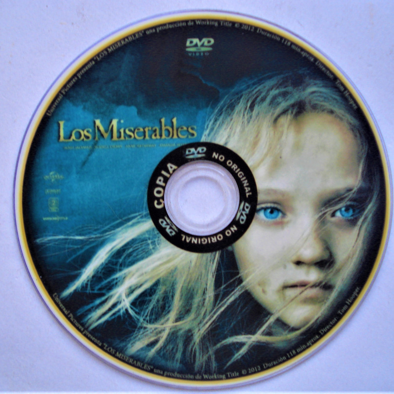 LOS MISERABLES CD DVD COPIA USADO