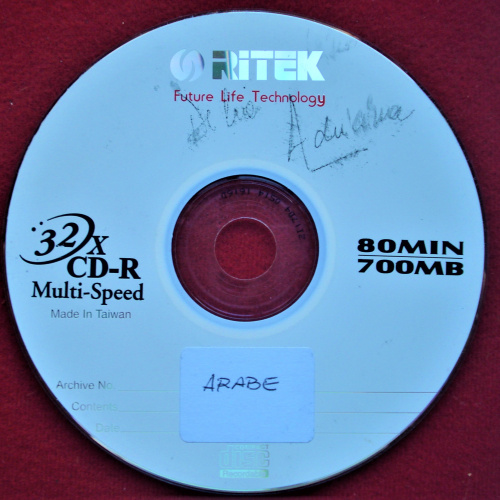 ÁRABE CD MÚSICA COPIA USADO