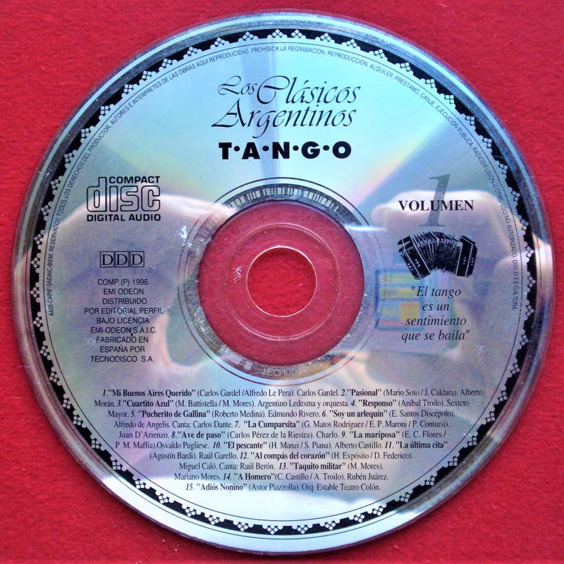 TANGO CD MÚSICA COPIA USADO