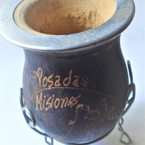 MATE RECUERDO POSADAS MISIONES BASE DE METAL PARA LAS REUNIONES GAUCHESCAS O PARA PROPIA SATISFACCIÓN