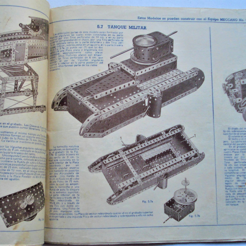 CATALOGO MECCANO N° 0 A 3 SPANISH EXPORT 13/1140/10