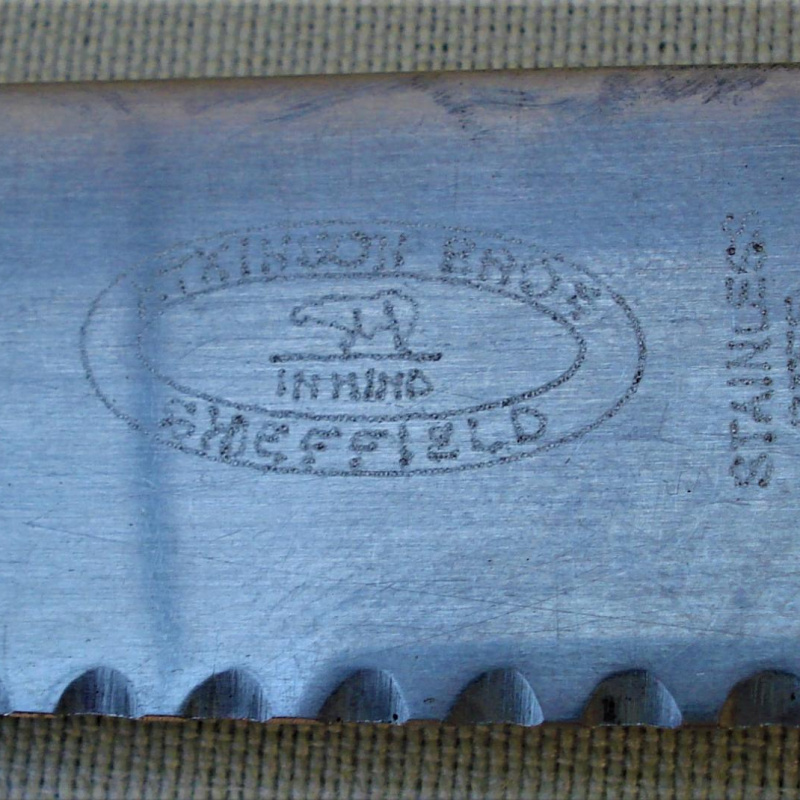 Cuchillo shefield ingles sellado hoja de 20 cm