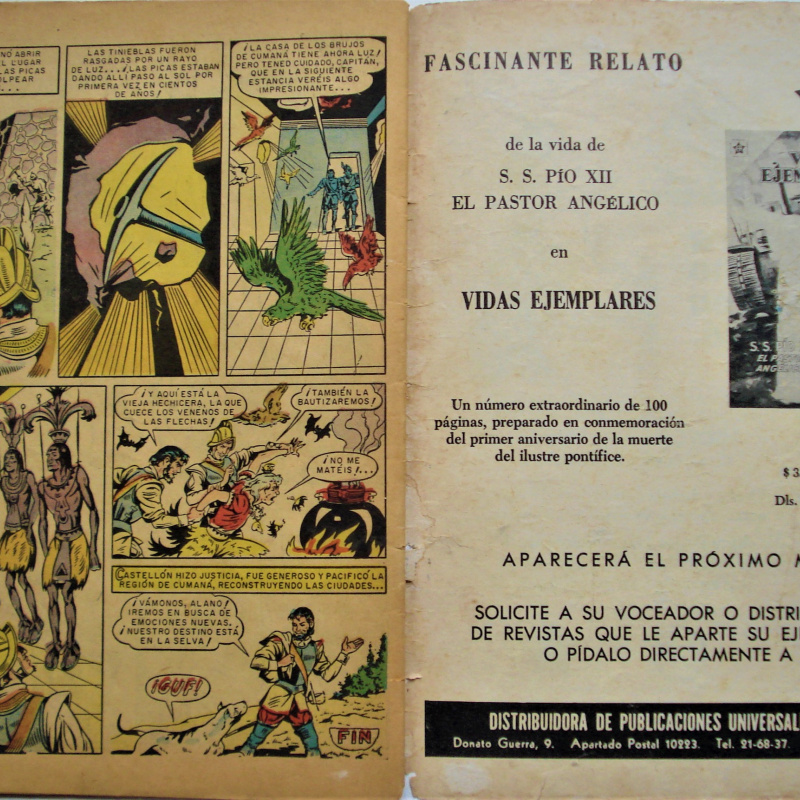 REVISTA AVENTURAS E.R MEXICO DF SEPTIEMBRE 1959 N°45