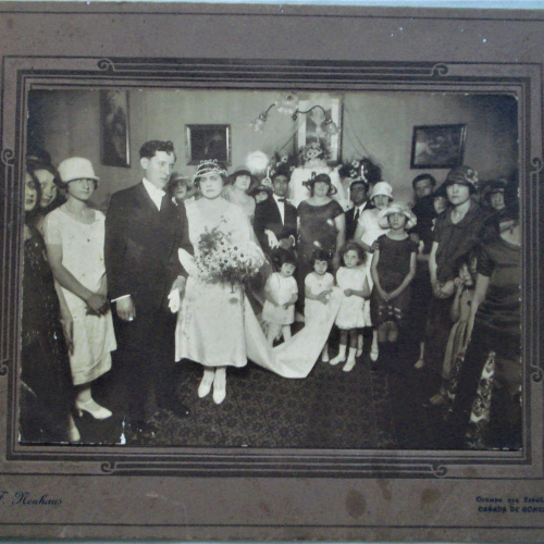 FOTOGRAFÍA DE CASAMIENTO CAÑADA DE GOMEZ FOTO F. NEUHAUS 32 X 25 CM