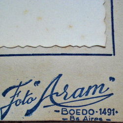 FOTOGRAFÍA RETRATO FOTO ARAM BOEDO 1491 24 X 29 CM