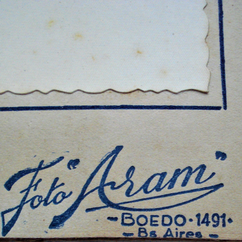 FOTOGRAFÍA RETRATO FOTO ARAM BOEDO 1491 24 X 29 CM
