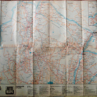 Mapa YPF Antiguo Rutas Caminos  ZONA NORTE ,CENTRO DEL PAÍS DOBLE FAZ UNA SOLA UNIDAD PLEGABLE