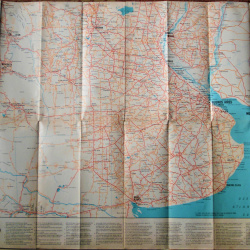 Mapa YPF Antiguo Rutas Caminos  ZONA NORTE ,CENTRO DEL PAÍS DOBLE FAZ UNA SOLA UNIDAD PLEGABLE
