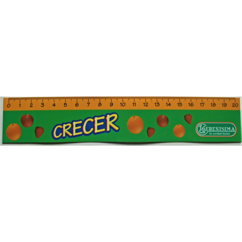 LA SERENISIMA REGLA PARA ESCOLARES  PLÁSTICA CRECER 20 CM