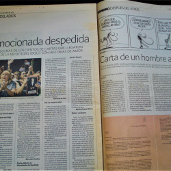 10 ENERO 2010 SUPLEMENTO DE CLARÍN A SANDRO DESPUÉS DEL ADIÓS 4 PAGINAS