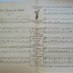 PARTITURA CAROLINA QUIERO TU AMOR FOX TROT DE ROLLOS OLIMPO PARA PIANOLA MUY ANTIGUOS