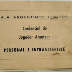 FÚTBOL CARNET 1981 ARGENTINO JUNIORS DIVISIÓN 4ta A