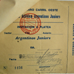 ENTRADA FERRO CARRIL OESTE 1983 ARGENTINO JRS. VS. SAN LORENZO CAMPTO. METROPOLITANO