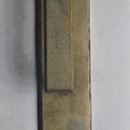 MANIJON TODO DE BRONCE CON APERTURA PARA CERRADURA TAMBOR 24,5 X 5 CM