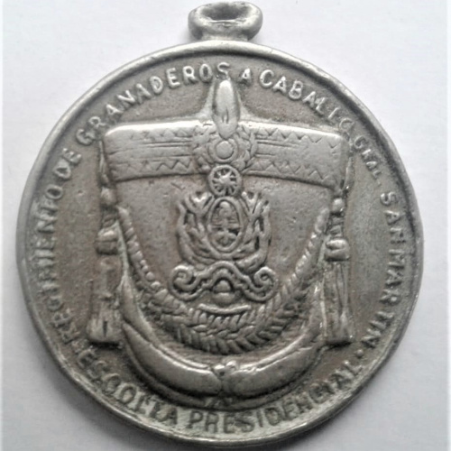 GRANADEROS A CABALLO DEL GENERAL SAN MARTÍN MEDALLA DE CUSTODIA PRESIDENCIAL
