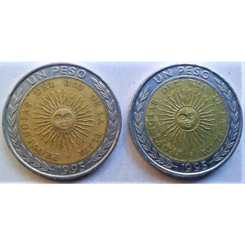 MONEDA DE UN PESO CON FALLA 1995 PROVINGIAS COLECCIONABLE ARTICULO