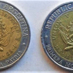 MONEDA DE UN PESO CON FALLA 1995 PROVINGIAS COLECCIONABLE ARTICULO