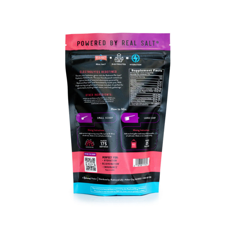 Re-Lyte Hydration Electrolyte Powder Bulk Pouch 175 Servings