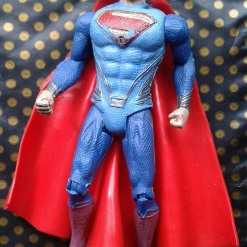 Superman con luz articulado 16 cm Muñeco articulado coleccionable buen estado