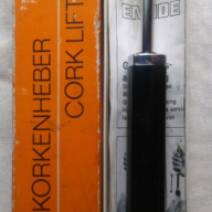 Sacacorchos neumatico aleman usado con caja y folleto de fabrica GERMANY