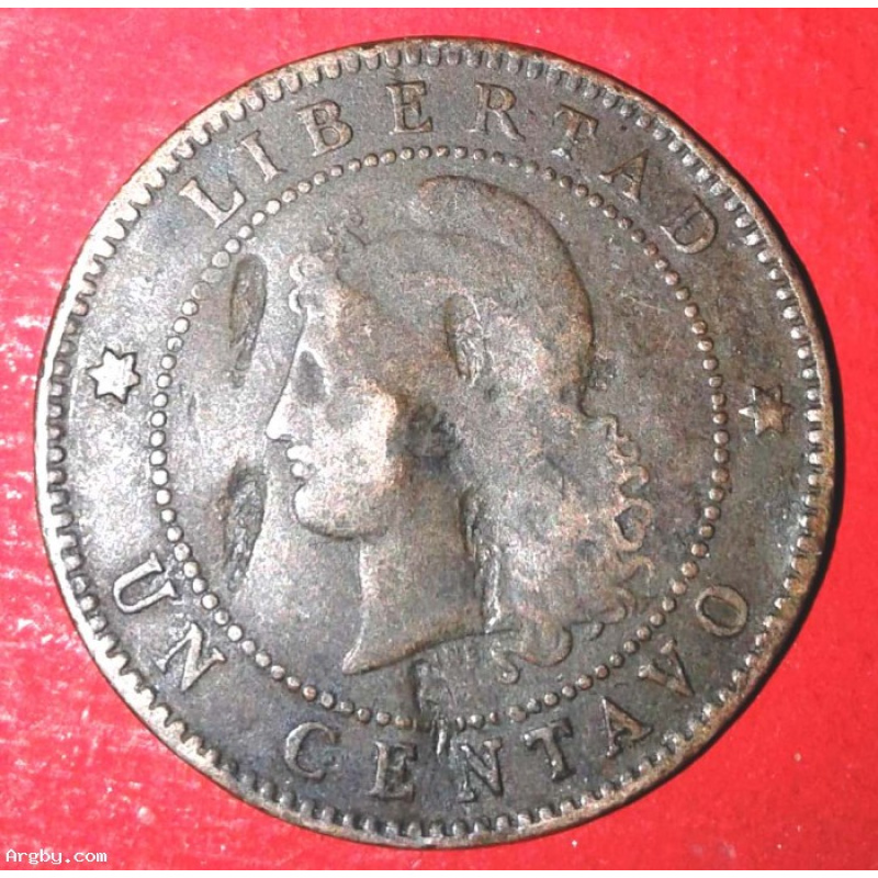 1889 COBRE DE UN CENTAVO ARGENTINA