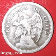 CHILE 20 CENTAVOS 1933 FIRMADA O.ROTY