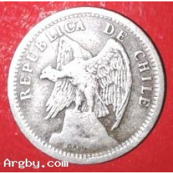 CHILE 20 CENTAVOS 1933 FIRMADA O.ROTY