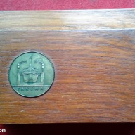 LAPICERO HECHO CON MADERA DE TECA DEL MONITOR EL PLATA DE SARMIENTO 1874